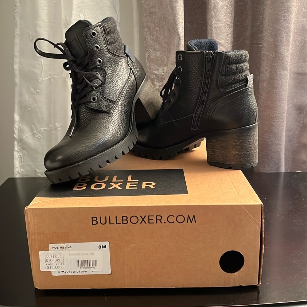 Bull Boxer Block Heel Boots.